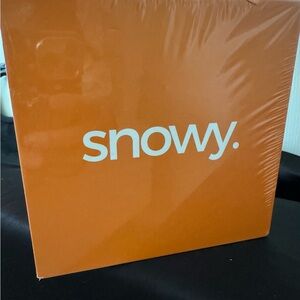 Bright Orange Box with White Barcode Label